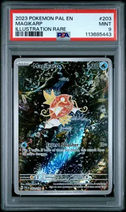 2023 POKEMON PAL EN-PALDEA EVOLVED ILLUSTRATION RARE #203 MAGIKARP PSA 9 - Image 1
