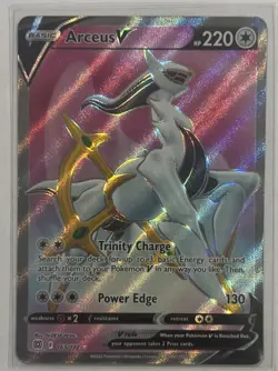 Pokemon Brilliant Stars ARCEUS V Full Art Rare #165 NM/M - Image 1
