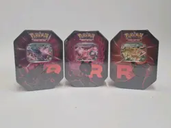 Pokemon TCG: Destined Rivals | Team Rocket Tin | Set of 3 | New & Sealed ✅ - Image 1