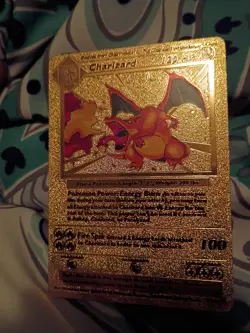 Pokemon TCG Gold Foil Charizard 4/102-1999 First Edition Base Set - Image 1