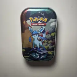 Pokemon TCG Scarlet & Violet Prismatic Evolutions Glacion Art Sealed Mini Tin. - Image 1