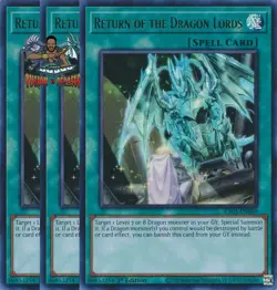 Yugioh! 3x Return of the Dragon Lords RA03-EN060 Ultra Rare 1st Ed NM - Image 1
