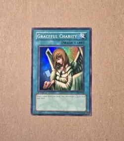 Yugioh Graceful Charity SDP-040 Starter Deck Pegasus 1st Edition Super Rare LP - Image 1