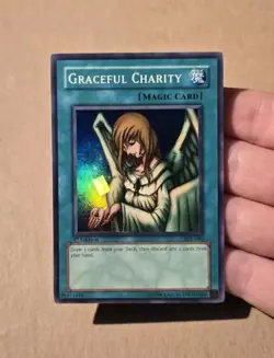 Yugioh Graceful Charity SDP-040 Starter Deck Pegasus 1st Edition Super Rare LP - Image 3