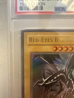 2003 Yu-Gi-Oh! SDJ 1st Edition Red-Eyes Black Dragon SDJ-001 PSA 9 MINT Low Pop - Image 2