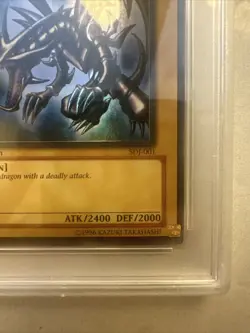 2003 Yu-Gi-Oh! SDJ 1st Edition Red-Eyes Black Dragon SDJ-001 PSA 9 MINT Low Pop - Image 5