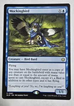 MTG Magic the Gathering Mockingbird (61/427) Bloomburrow NM Card - Image 1