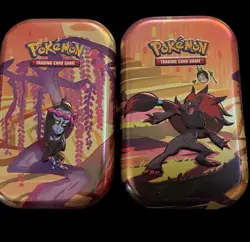 Pokemon TCG Shrouded Fable Mini Art Tin Set of 2 Stickers & Art Cards(No packs) - Image 1
