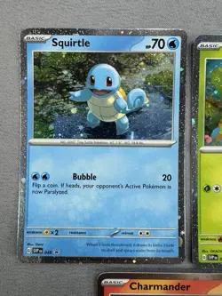 Bulbasaur Charmander Squirtle Poster Promos 3 Card Set Pokemon 151 TCG Promo M - Image 3