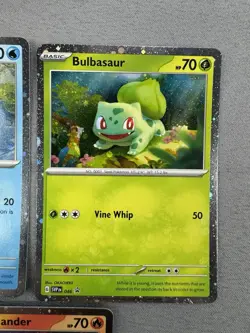 Bulbasaur Charmander Squirtle Poster Promos 3 Card Set Pokemon 151 TCG Promo M - Image 4