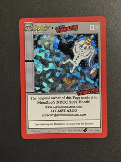 MetaZoo x New York Comic Con NYCC 2021 Exclusive Holo Promo Card 1021/5000 - Image 1