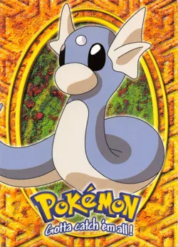 Dratini E10 of 12 - BLUE LOGO - NON-HOLO - SERIES 1 - TOPPS Pokemon Card - LP - Image 1