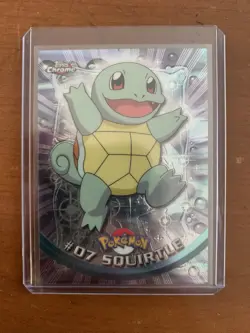 Squirtle #07 Topps Chrome 2000 Pokemon Series 1 Card - Image 1