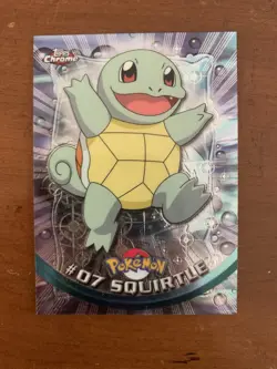 Squirtle #07 Topps Chrome 2000 Pokemon Series 1 Card - Image 2