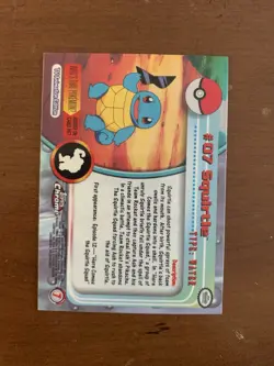 Squirtle #07 Topps Chrome 2000 Pokemon Series 1 Card - Image 3