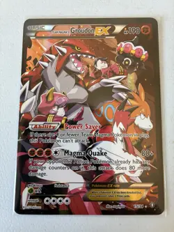 Team Magma’s Groudon EX 15/34 XY Double Crisis 2015 Pokemon Card LP/MP - Image 1