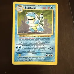 Pokemon Blastoise Base Set Holo Rare Card 2/102 Unlimited LP - Image 1