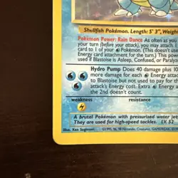 Pokemon Blastoise Base Set Holo Rare Card 2/102 Unlimited LP - Image 5