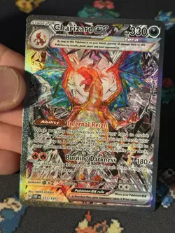 Pokemon Cards Charizard ex 223/197 Illustration Rare Obsidian Flames - (NM) - Image 2