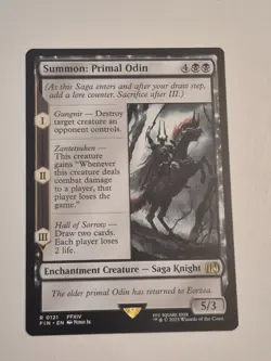 MTG Summon: Primal Odin (121) | NM | Final Fantasy (FIN) - Image 1