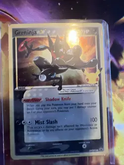 Pokemon TCG Greninja Gold Star SWSH144 25th Celebrations Promo Card Sealed - Image 1