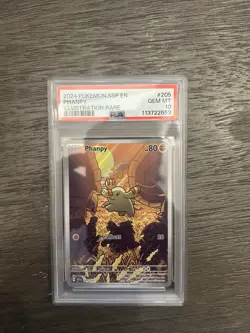 PSA 10 PHANPY 205/191 ILLUSTRATION RARE SURGING SPARKS POKEMON 😍 - Image 1
