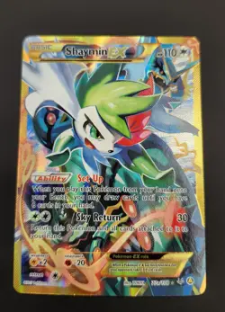2017 Pokemon TCG XY Roaring Skies Shaymin EX 77a/108 Full Art - Image 1