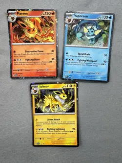 2025 Pokemon Prismatic Evolutions Sticker Tech Black Star Promo Set MINT Flareon - Image 1