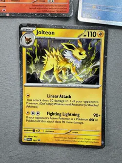 2025 Pokemon Prismatic Evolutions Sticker Tech Black Star Promo Set MINT Flareon - Image 4