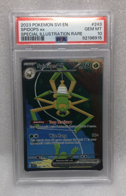Pokemon PSA 10 Spidops 243/198 Special Illustration Rare ex Scarlet Violet - Image 1