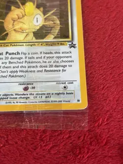 1999 Pokemon Wizards Black Star Promos #10 Meowth Sealed - Image 3