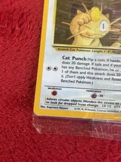 1999 Pokemon Wizards Black Star Promos #10 Meowth Sealed - Image 4