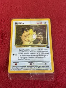 1999 Pokemon Wizards Black Star Promos #10 Meowth Sealed - Image 5