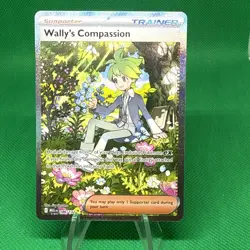 Wally’s Compassion 186/132 -Special Illustration Rare -Pokemon Mega Evolution-NM - Image 1