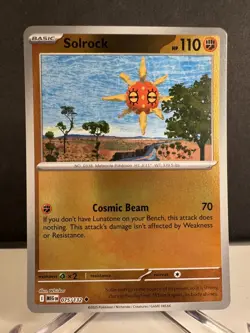 Solrock 075/132 Mega Evolution Reverse Holo Pokemon - Image 1