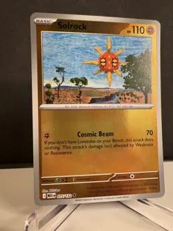 Solrock 075/132 Mega Evolution Reverse Holo Pokemon - Image 2