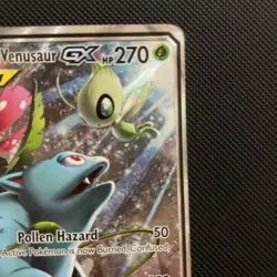Celebi & Venusaur GX SM167 Sun & Moon Tag Team Black Star Promo Pokemon dmg - Image 4