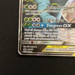 Celebi & Venusaur GX SM167 Sun & Moon Tag Team Black Star Promo Pokemon dmg - Image 5