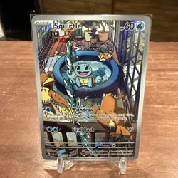 Pokemon Squirtle TCG 148/142 Stellar Crown Illustration Rare - Image 1