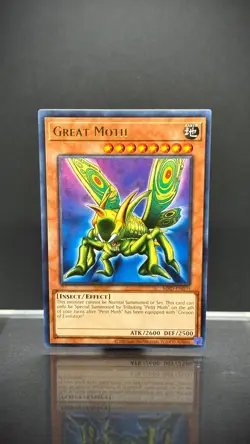 Yugioh TCG-Great Moth-MRD-EN070-Metal Raiders-(25th Anniversary Ed)M/NM! - Image 1