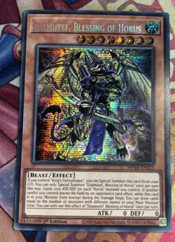 Yugioh, Duamutef, Blessing of the Horus, MP24-EN115, Secret Rare, 1st Ed, NM/M. - Image 1