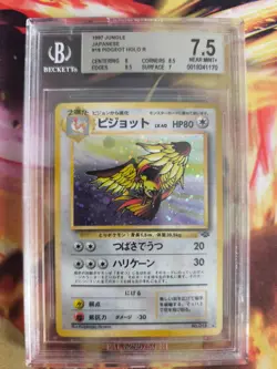Pokemon Card Tauboss Pidgeot Jungle Dschungel Holo Japanese BGS Beckett 7.5 - Image 2