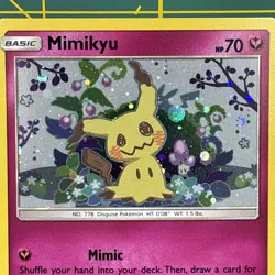 Mimikyu Promo SM163 Team Up Blister Pokemon Card Sun & Moon Holo - Image 3
