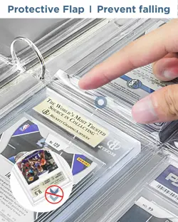 Graded Card Sleeves, PSA Slab Binder Pages for Storage & Clear - Image 4