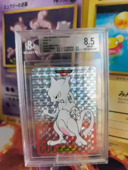 Pokemon Card Mewtwo Prism Monsters collection Carddass Japan BGS Beckett 8.5 - Image 1