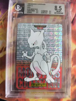 Pokemon Card Mewtwo Prism Monsters collection Carddass Japan BGS Beckett 8.5 - Image 2