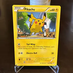 Pikachu Pokemon Card Basic Tail Whip Electro Ball 20/101 - Image 1