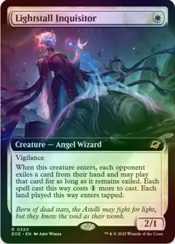 1 x Lightstall Inquisitor - Extended Art - Foil - Edge of Eternities - LP - MTG - Image 1