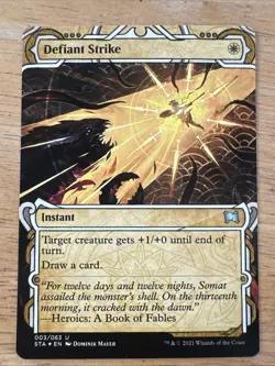 Defiant Strike (Etched Foil) [Strixhaven Mystical Archive] Magic MTG - Image 1