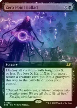 1 x Zero Point Ballad - Extended Art - Foil - Edge of Eternities - LP - MTG - Image 1